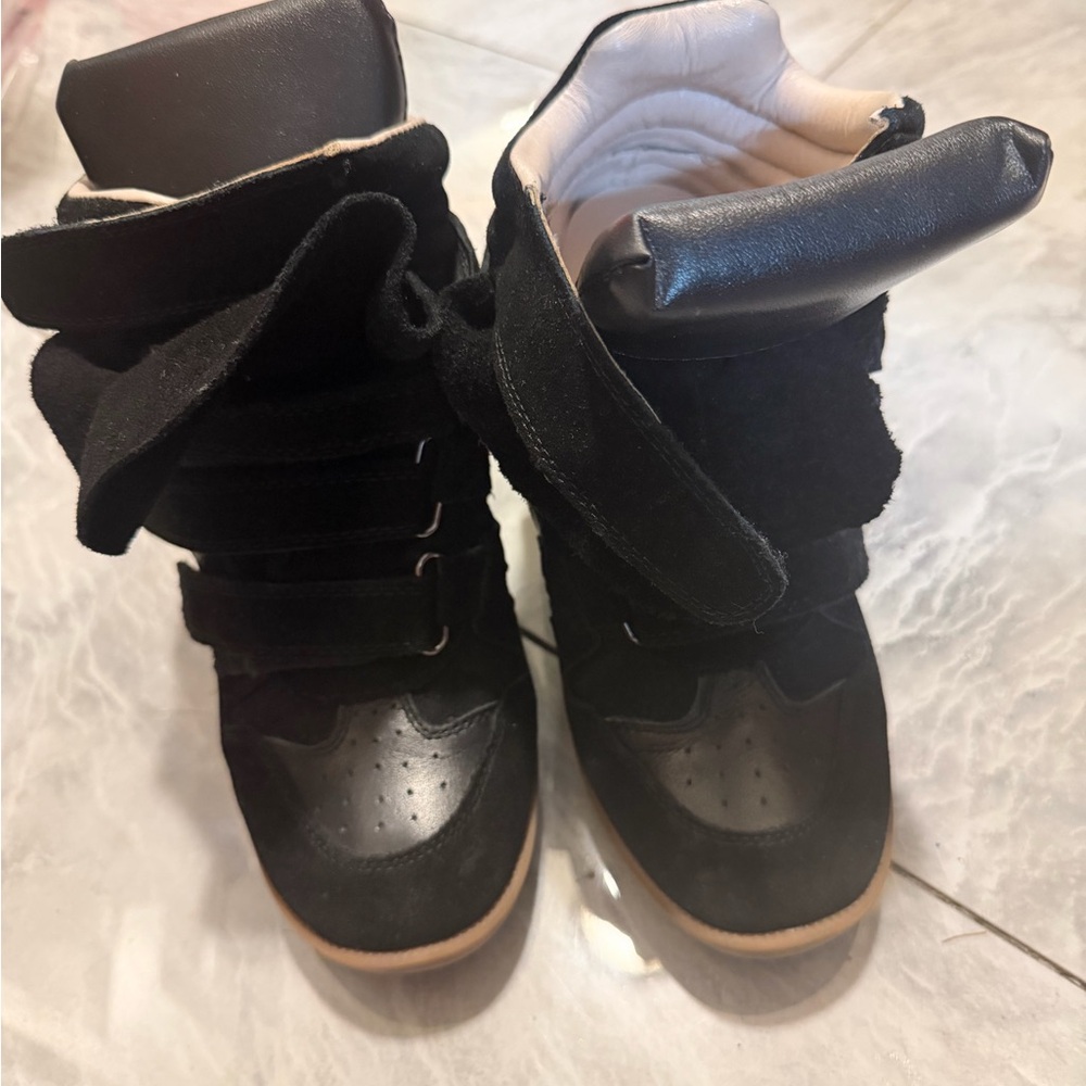 Black High-Top Sneakers